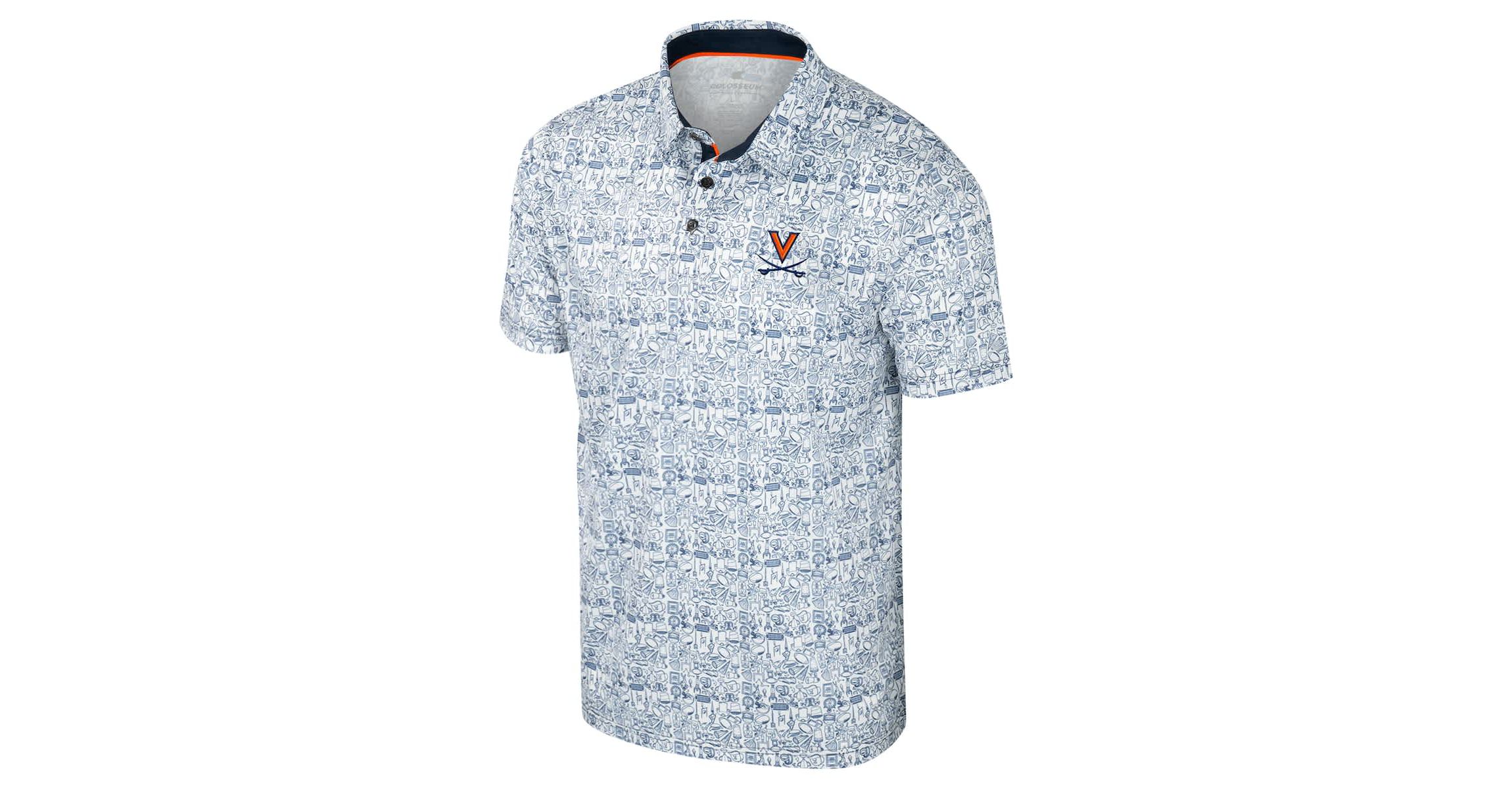 NCAA Virginia Cavaliers Its Time! Allover Print Polo