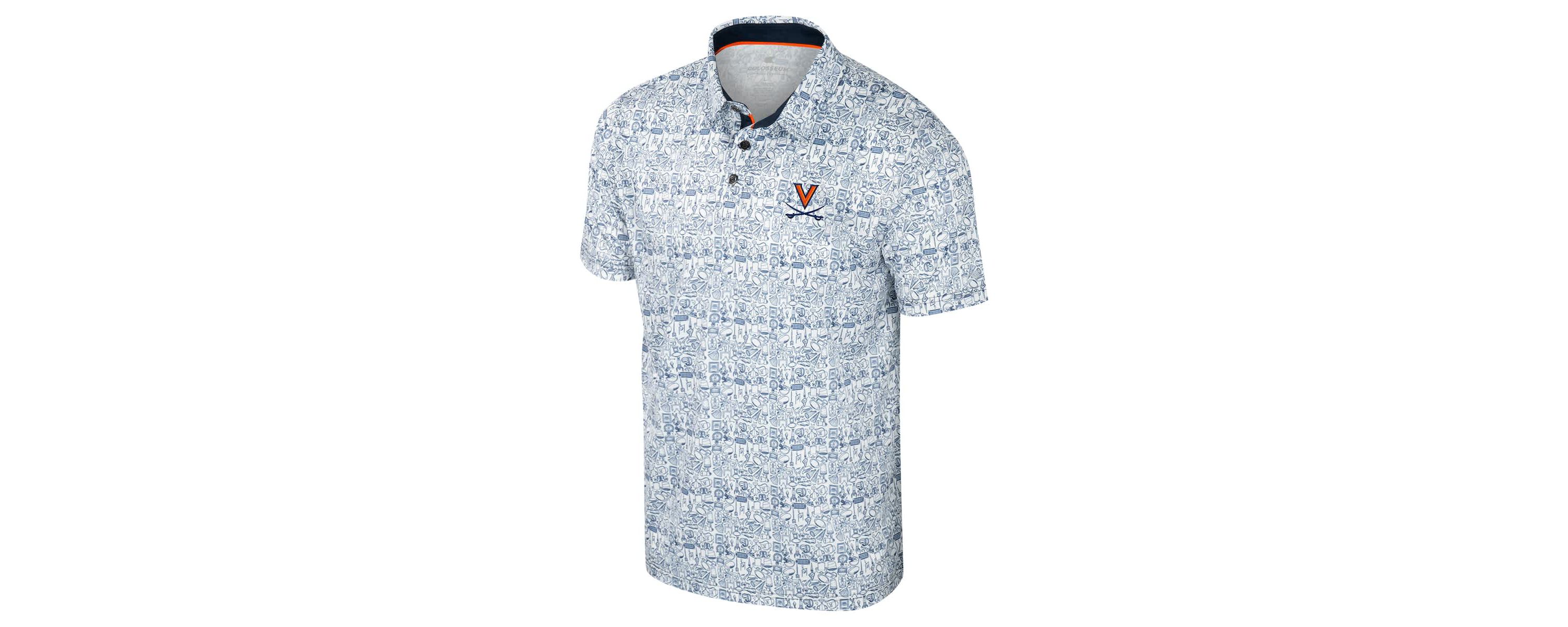 NCAA Virginia Cavaliers Its Time! Allover Print Polo