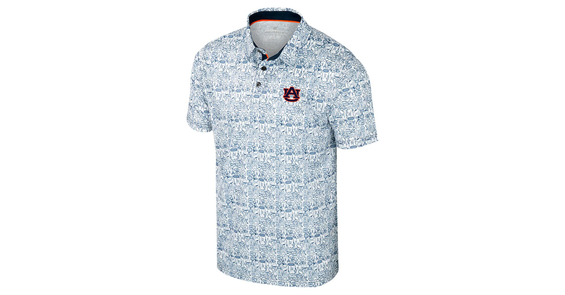 NCAA Auburn Tigers Its Time! Allover Print Polo