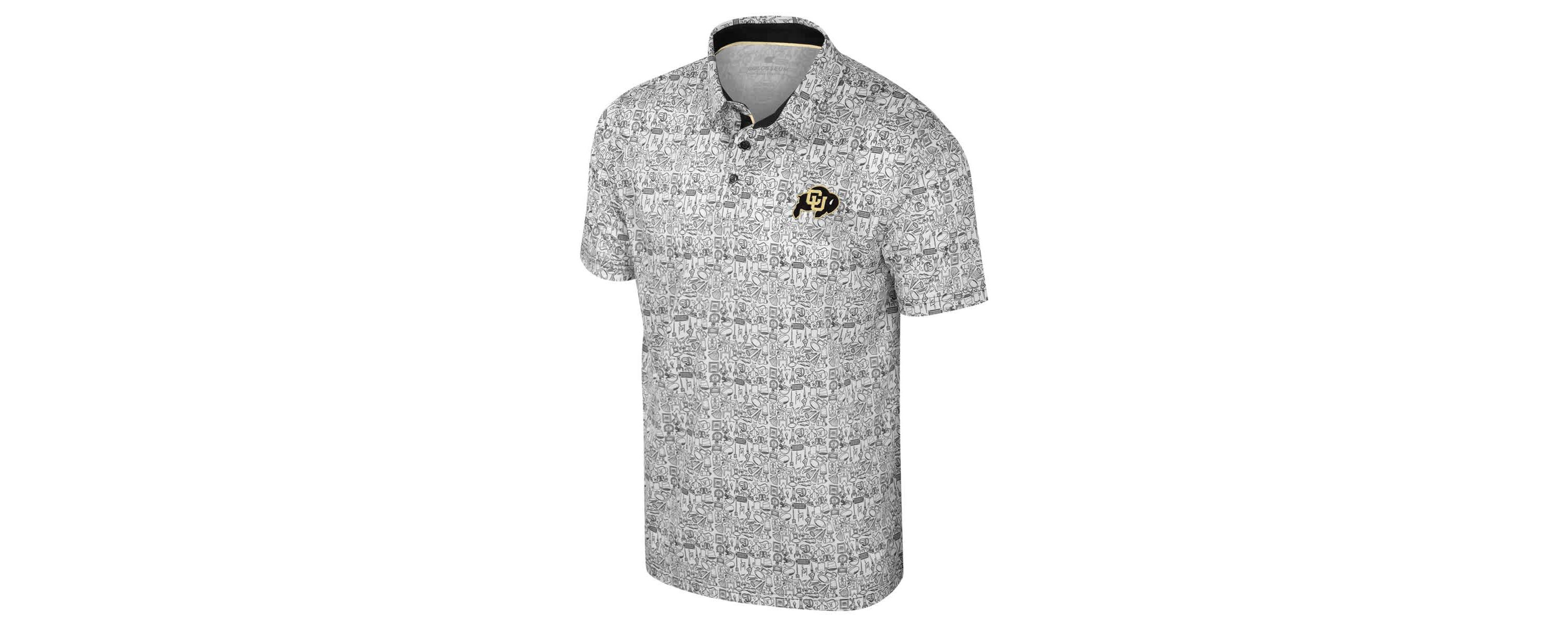 NCAA Colorado Buffaloes Its Time! Allover Print Polo
