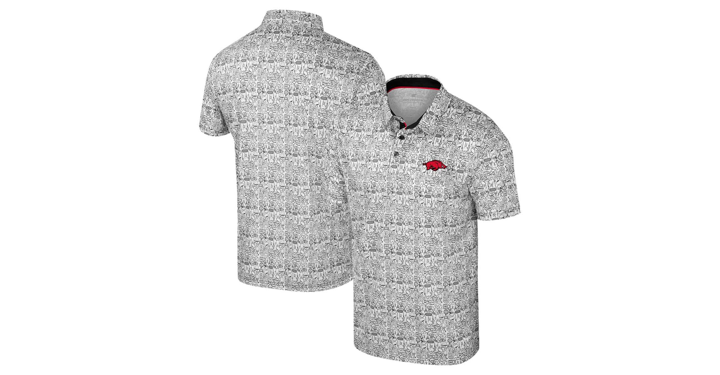 NCAA Arkansas Razorbacks Its Time! Allover Print Polo