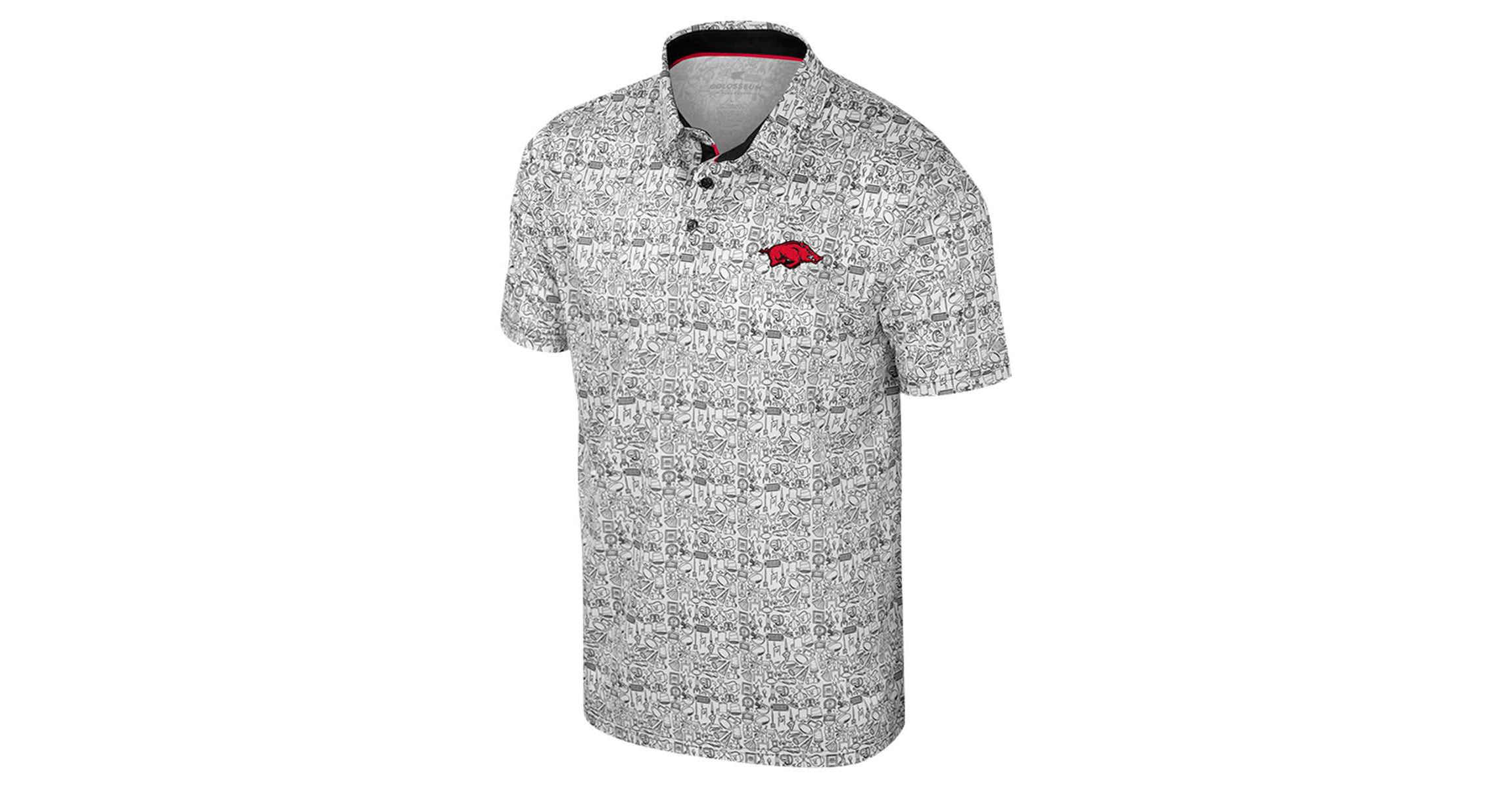 NCAA Arkansas Razorbacks Its Time! Allover Print Polo