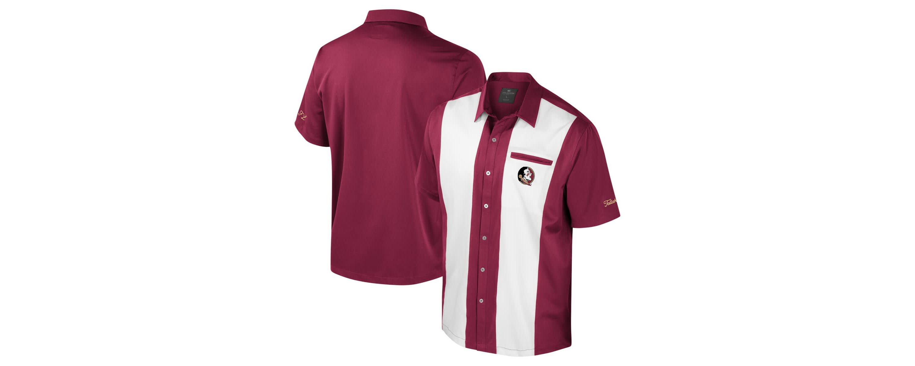 NCAA Florida State Seminoles Strike Bowling Button-Up Shirt