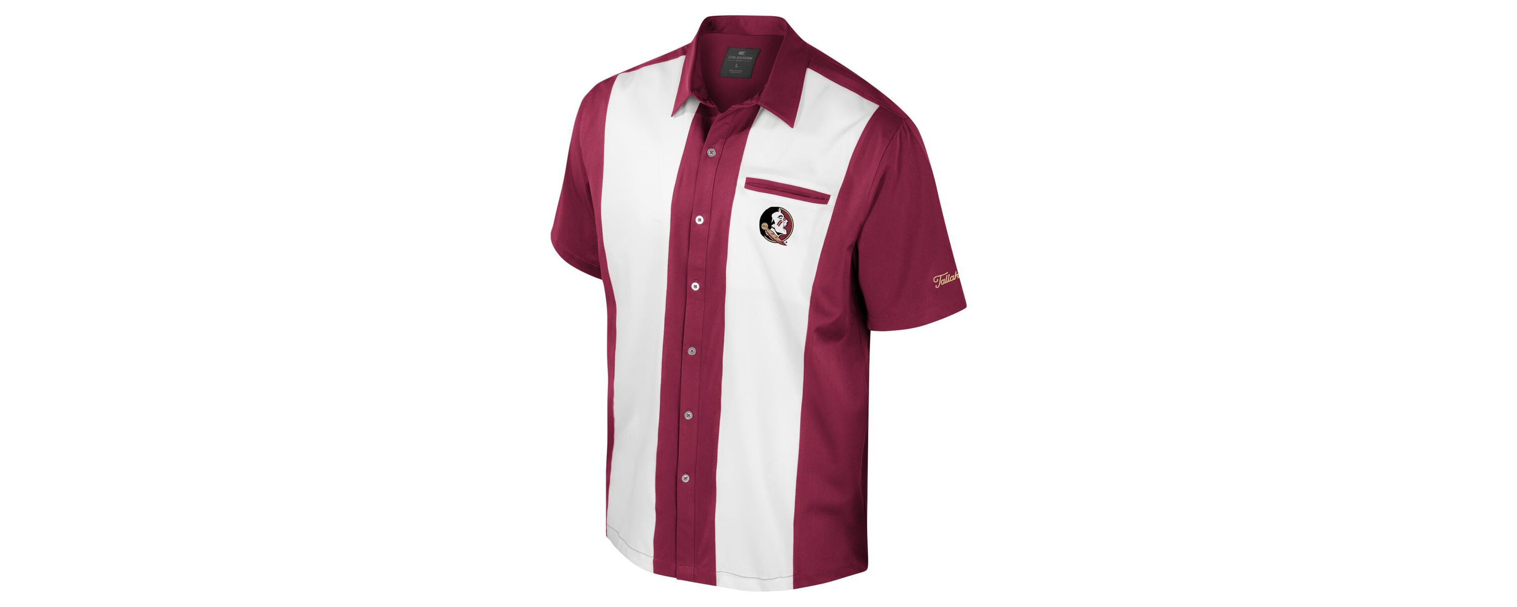 NCAA Florida State Seminoles Strike Bowling Button-Up Shirt