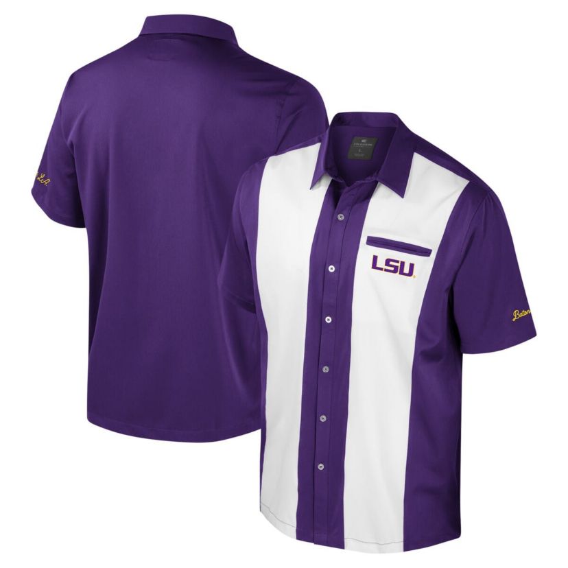 lsu women's dress shirts WEAR by Erin Andrews Heather Gray Tigers Knotted T-shirt reflecting your adventurous spirit and refined wardrobe LSU Leeward Dress Shirt