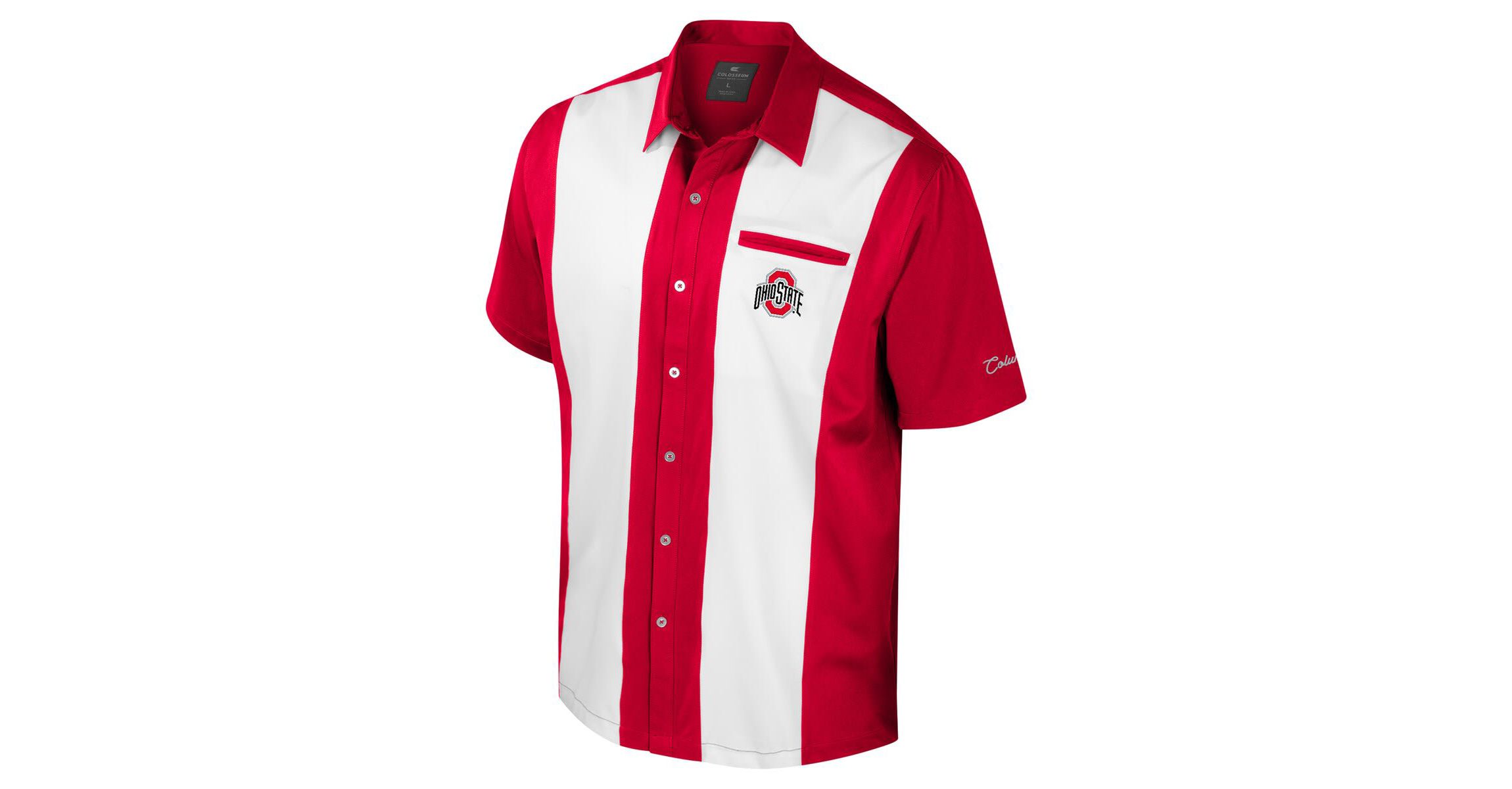 NCAA Ohio State Buckeyes Strike Bowling Button-Up Shirt