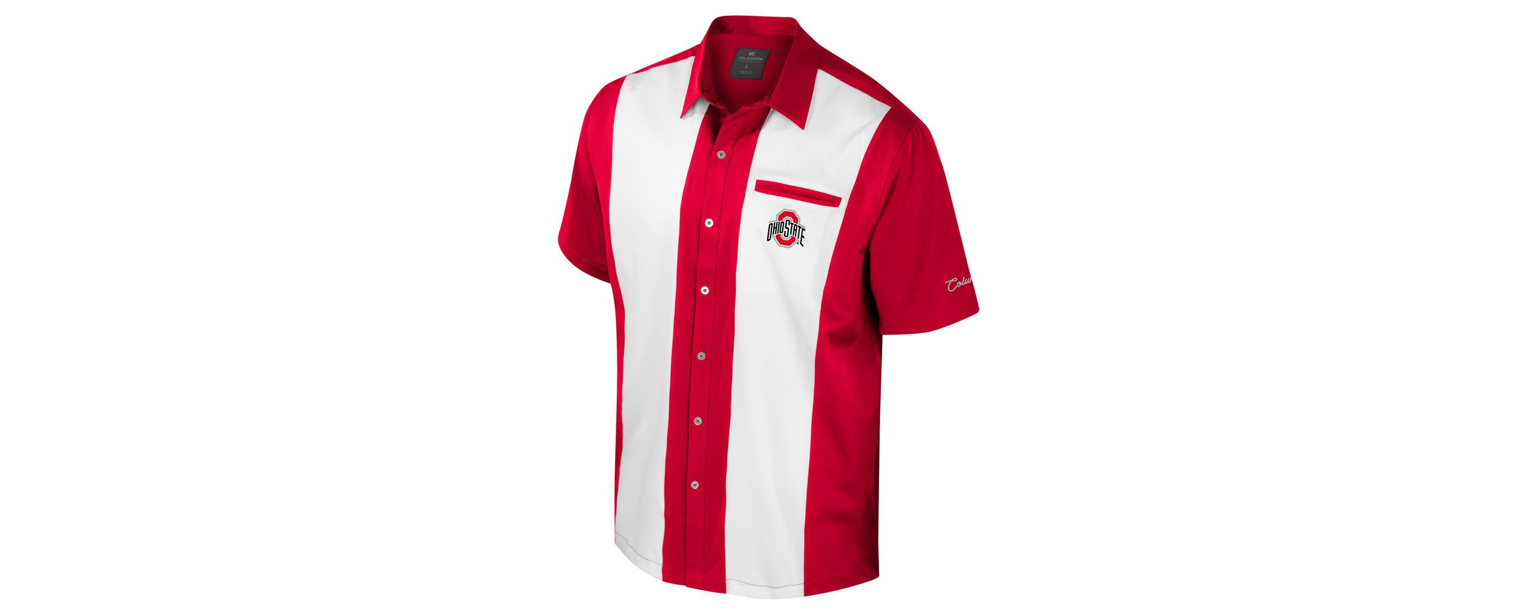 NCAA Ohio State Buckeyes Strike Bowling Button-Up Shirt