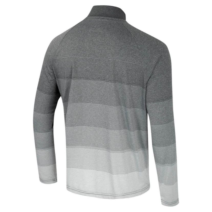 NCAA LSU Tigers AI Striped Mesh Quarter-Zip Raglan Windshirt