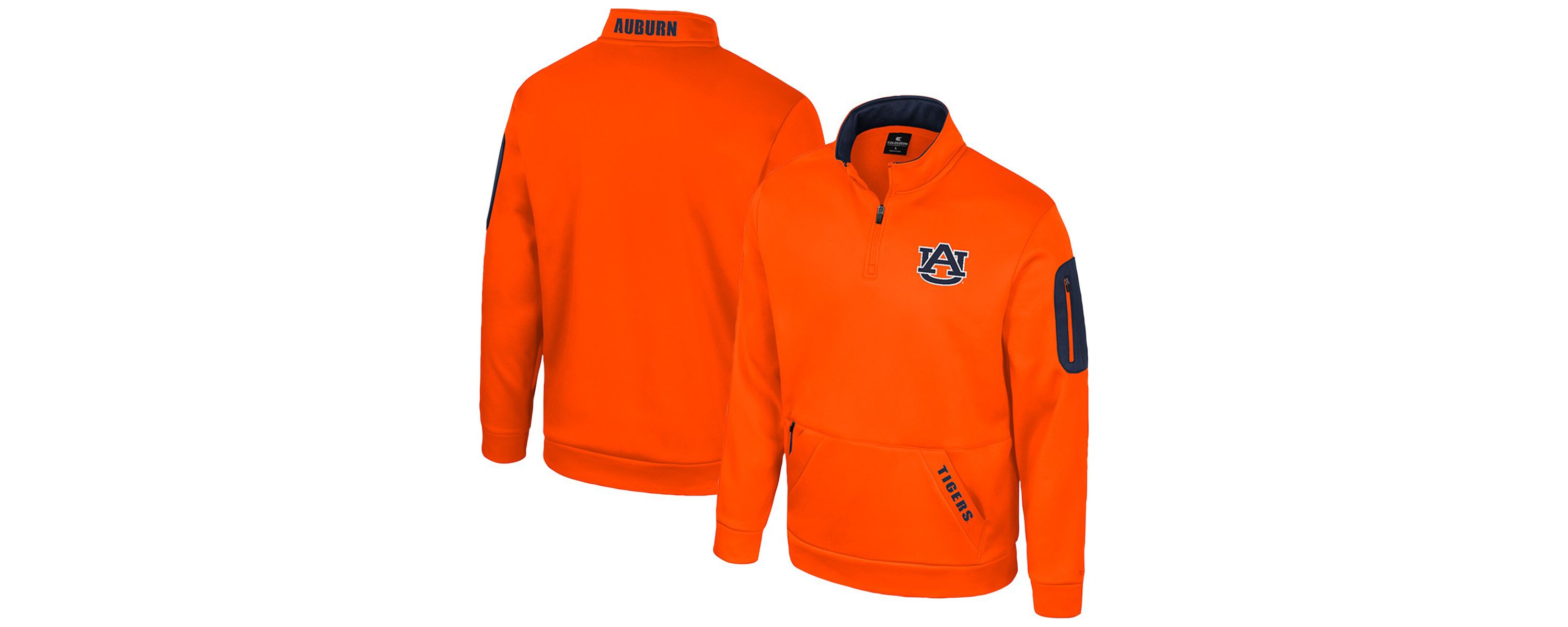 Colosseum NCAA Auburn Tigers Mainframe Quarter-Zip Fleece Jacket | Belk