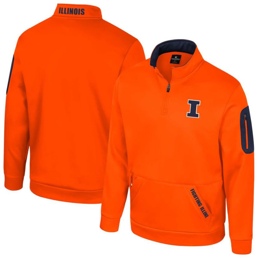 NCAA Illinois Fighting Illini Mainframe Quarter-Zip Fleece Jacket
