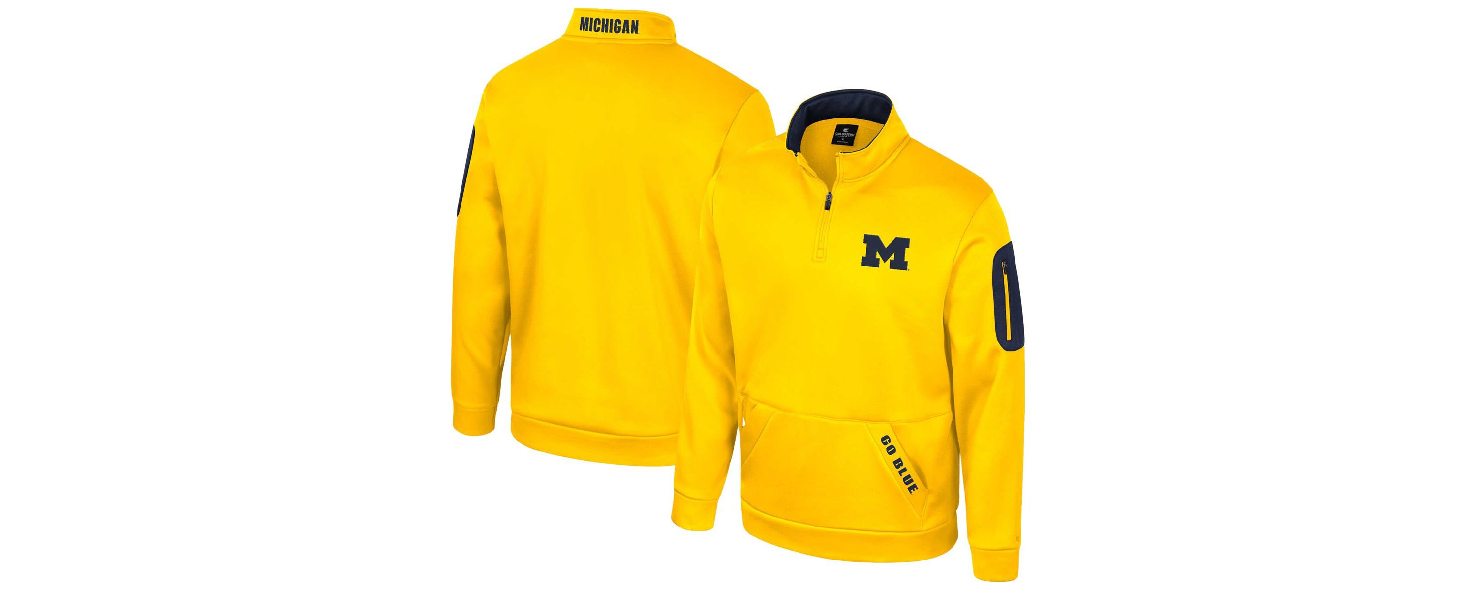 NCAA Michigan Wolverines Mainframe Quarter-Zip Fleece Jacket