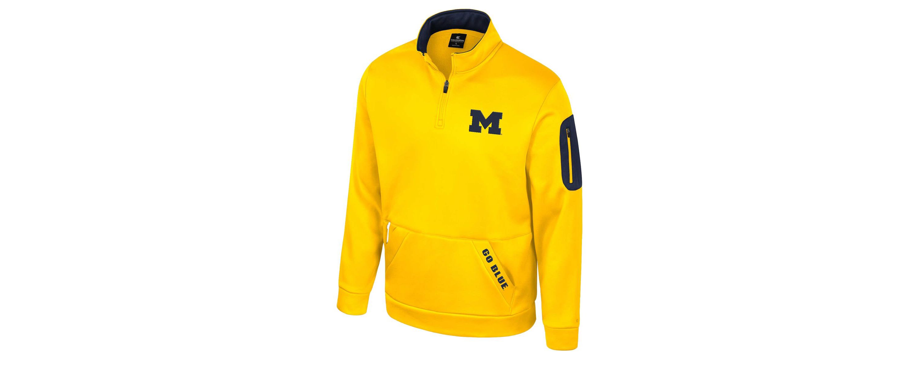 NCAA Michigan Wolverines Mainframe Quarter-Zip Fleece Jacket