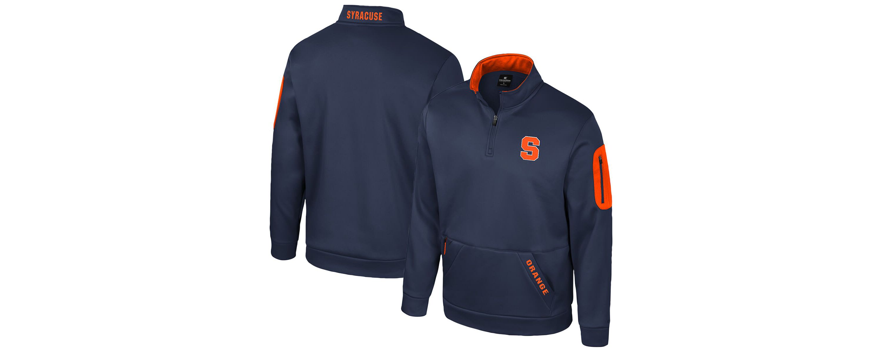 Syracuse Orange NCAA Syracuse Mainframe Quarter-Zip Fleece Jacket