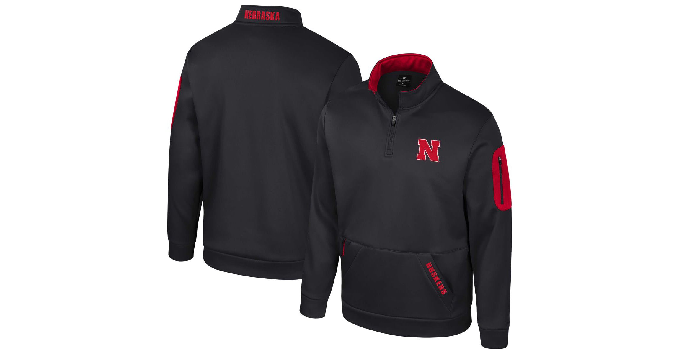 NCAA Nebraska Huskers Mainframe Quarter-Zip Fleece Jacket