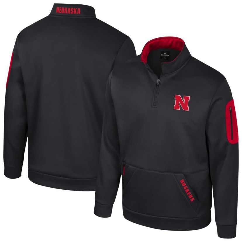 NCAA Nebraska Huskers Mainframe Quarter-Zip Fleece Jacket