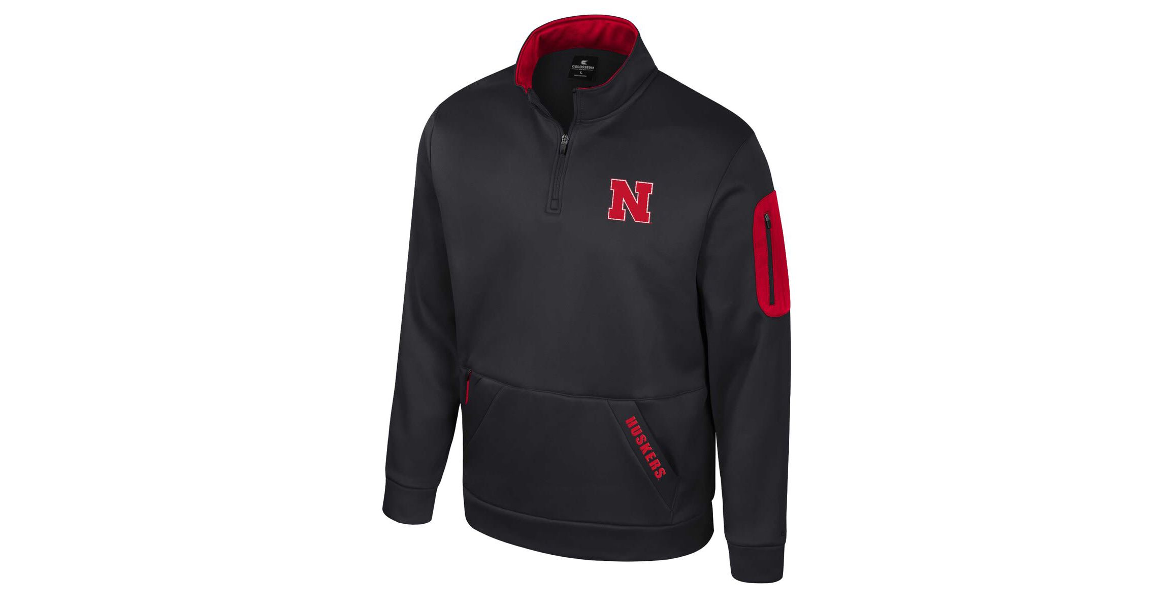 NCAA Nebraska Huskers Mainframe Quarter-Zip Fleece Jacket