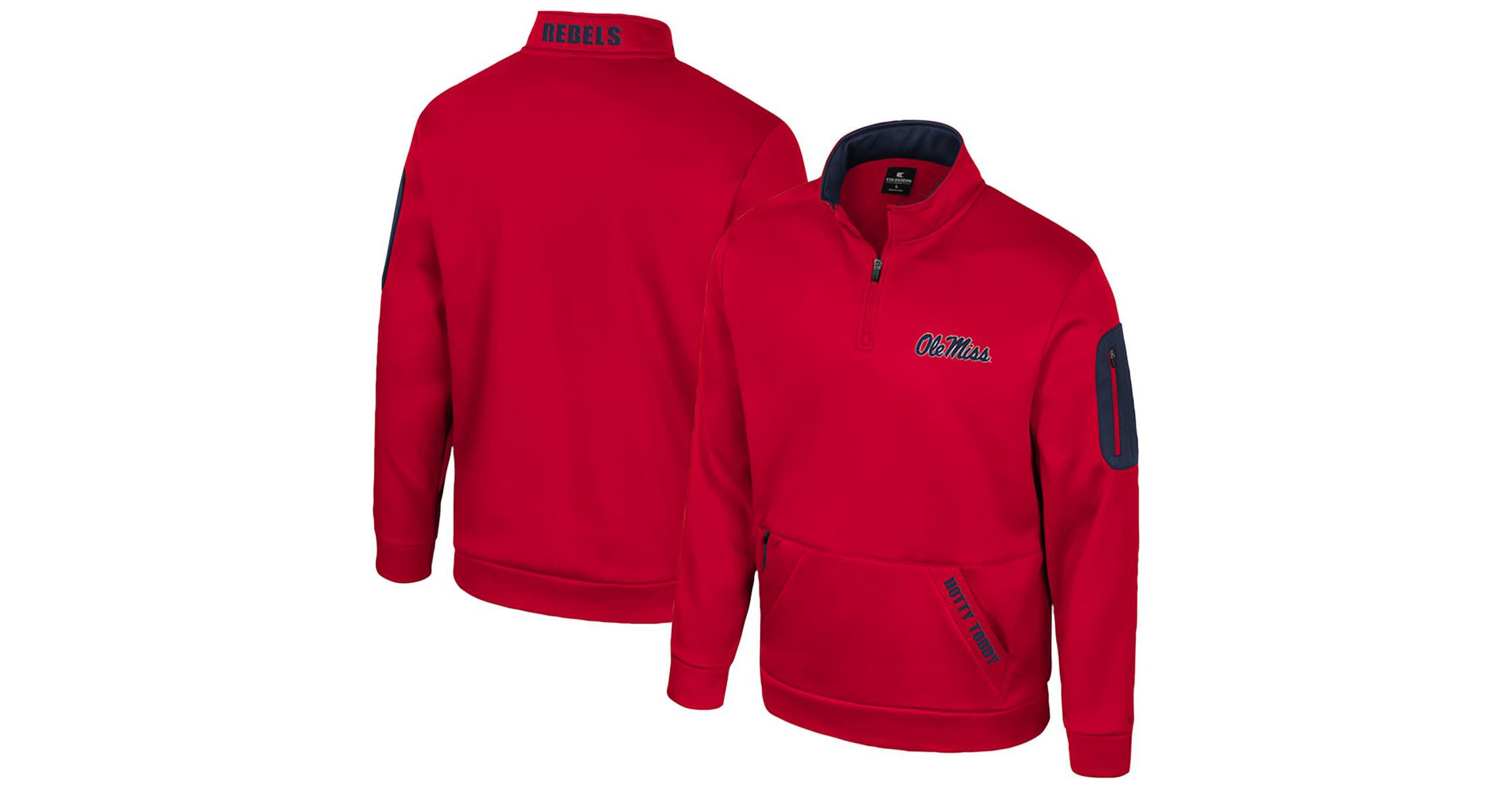 NCAA Ole Miss Rebels Mainframe Quarter-Zip Fleece Jacket