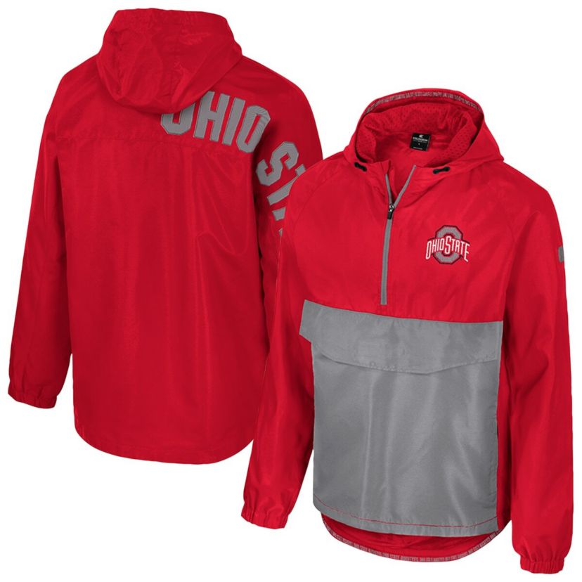 NCAA Ohio State Buckeyes Reloaded Anorak Half-Zip Jacket