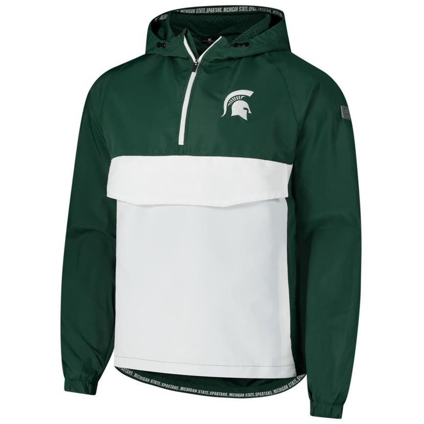 NCAA Michigan State Spartans Reloaded Anorak Half-Zip Jacket