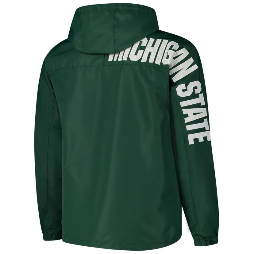 NCAA Michigan State Spartans Reloaded Anorak Half-Zip Jacket
