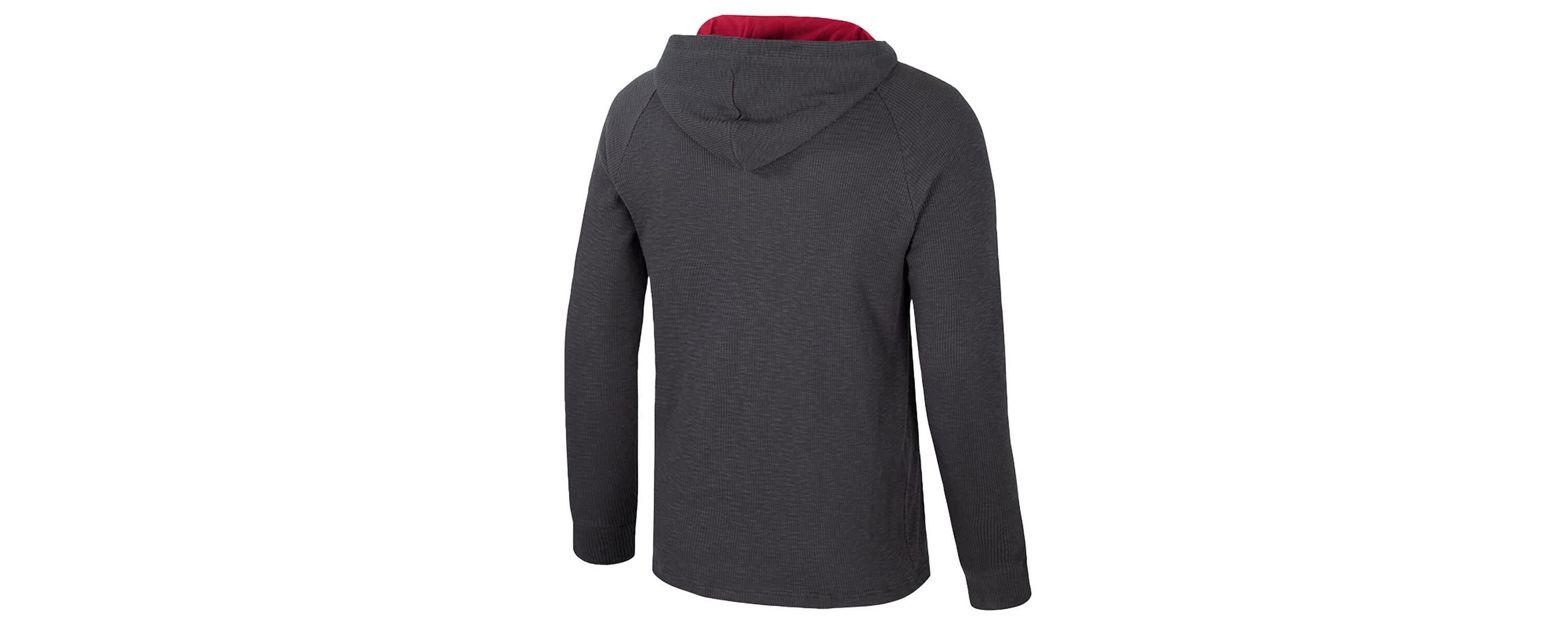 Alabama Crimson Tide NCAA Alabama Tide Dujour Ralgan Long Sleeve Henley Hoodie T-Shirt