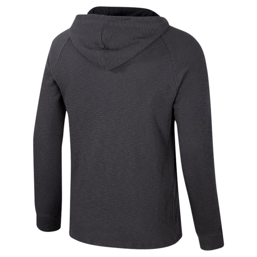NCAA Colorado Buffaloes Dujour Ralgan Long Sleeve Henley Hoodie T-Shirt