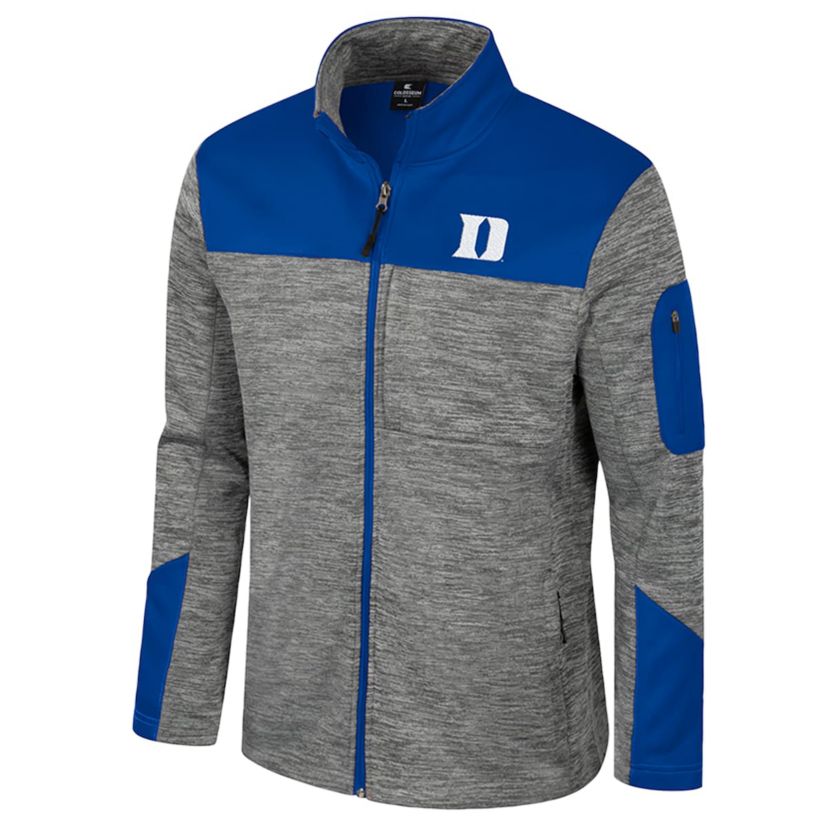 Duke Blue Devils NCAA Gray/Royal Duke Devils Guard Full-Zip Jacket
