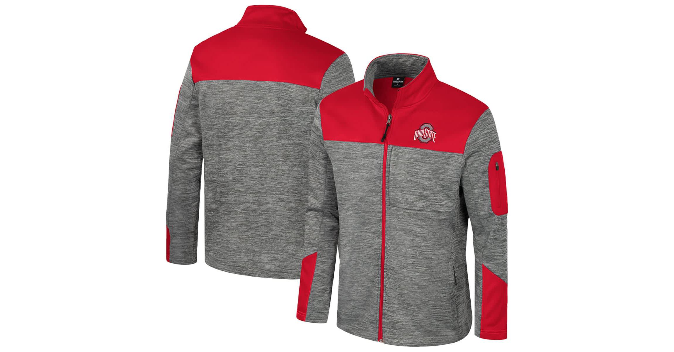 NCAA Gray/Scarlet Ohio State Buckeyes Guard Full-Zip Jacket