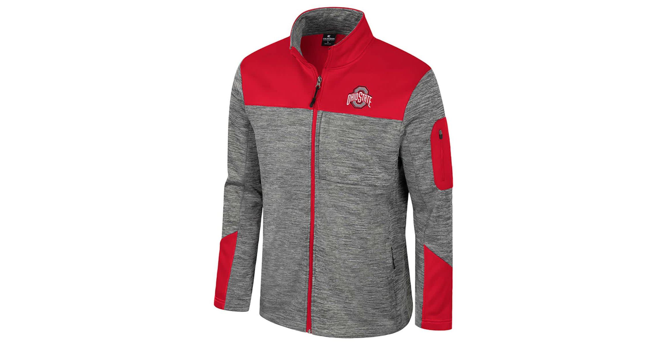 NCAA Gray/Scarlet Ohio State Buckeyes Guard Full-Zip Jacket