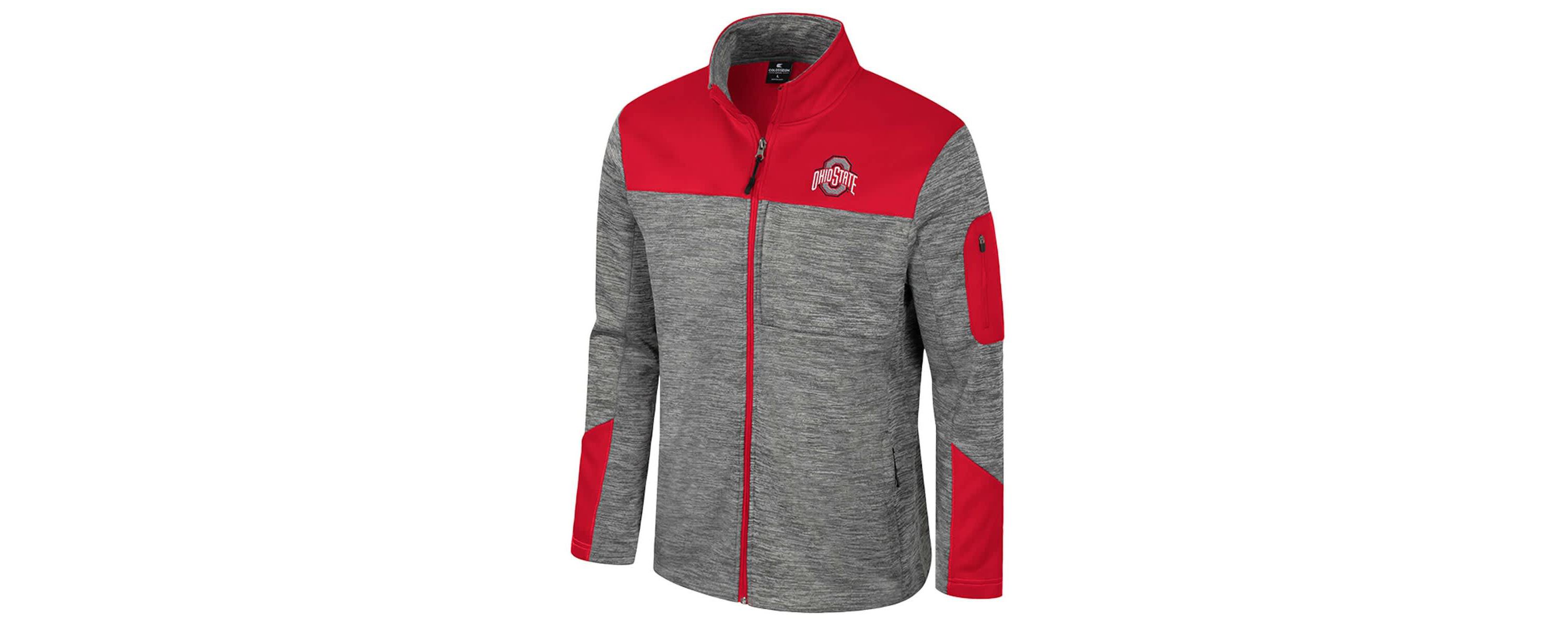 NCAA Gray/Scarlet Ohio State Buckeyes Guard Full-Zip Jacket