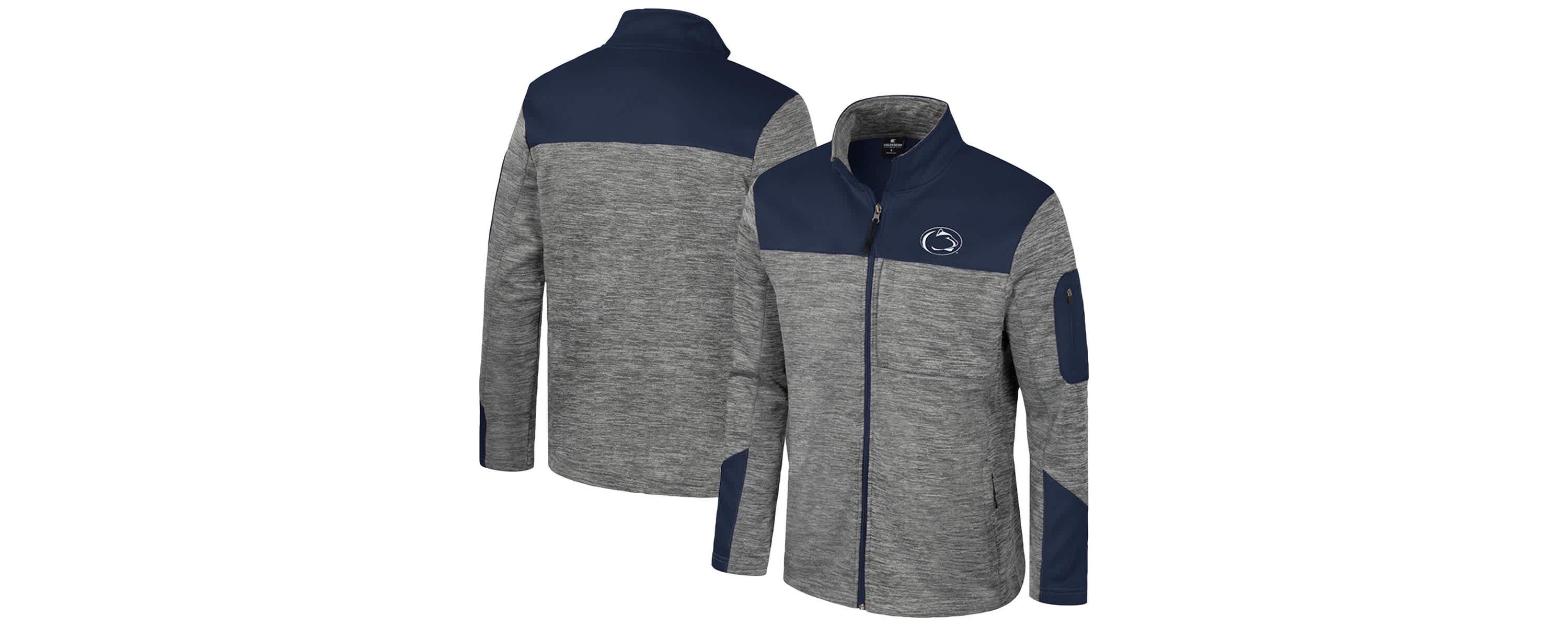 NCAA Gray/Navy Penn State Nittany Lions Guard Full-Zip Jacket