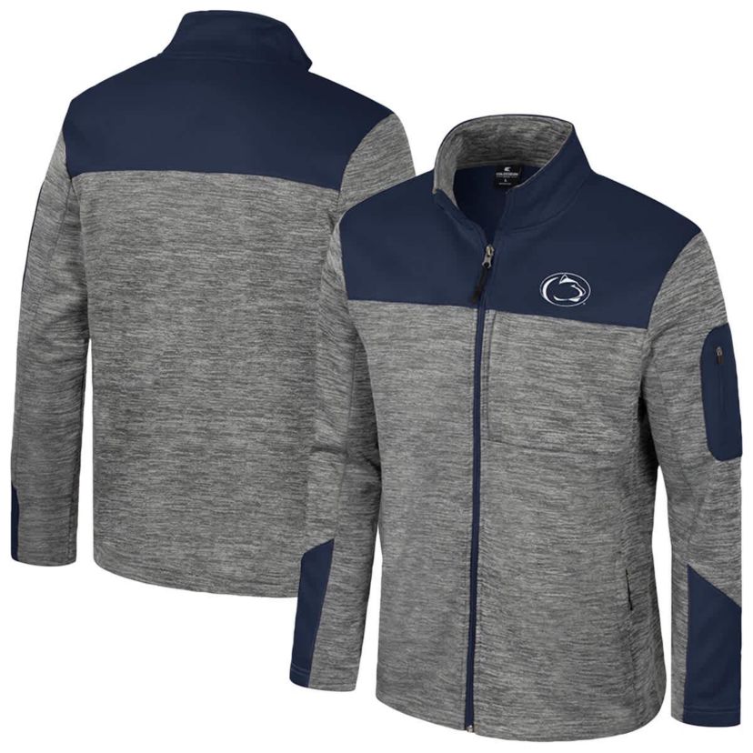 NCAA Gray/Navy Penn State Nittany Lions Guard Full-Zip Jacket