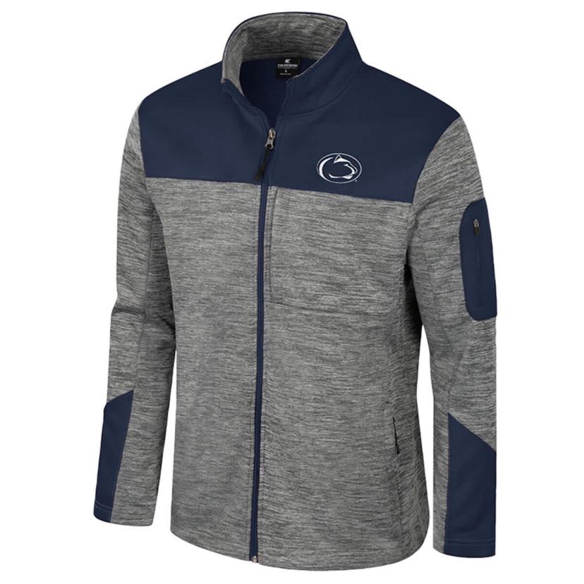 NCAA Gray/Navy Penn State Nittany Lions Guard Full-Zip Jacket