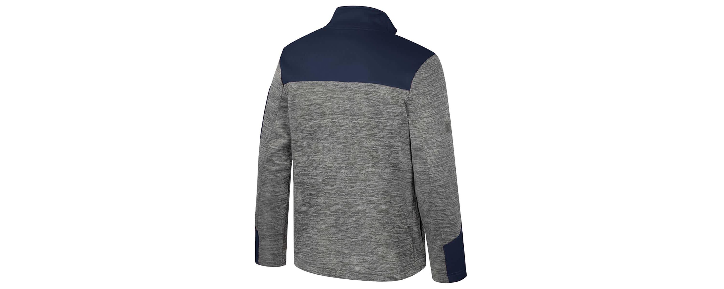 NCAA Gray/Navy West Virginia Mountaineers Guard Full-Zip Jacket