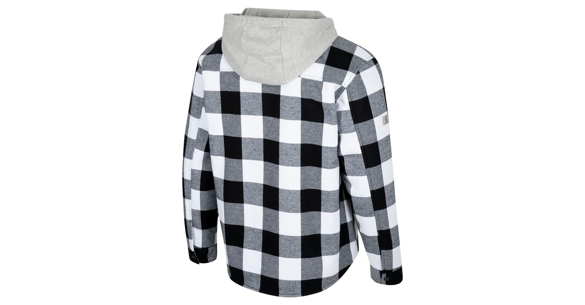 NCAA Black/White Wyoming Cowboys Buffalo Plaid Full-Zip Hoodie Jacket