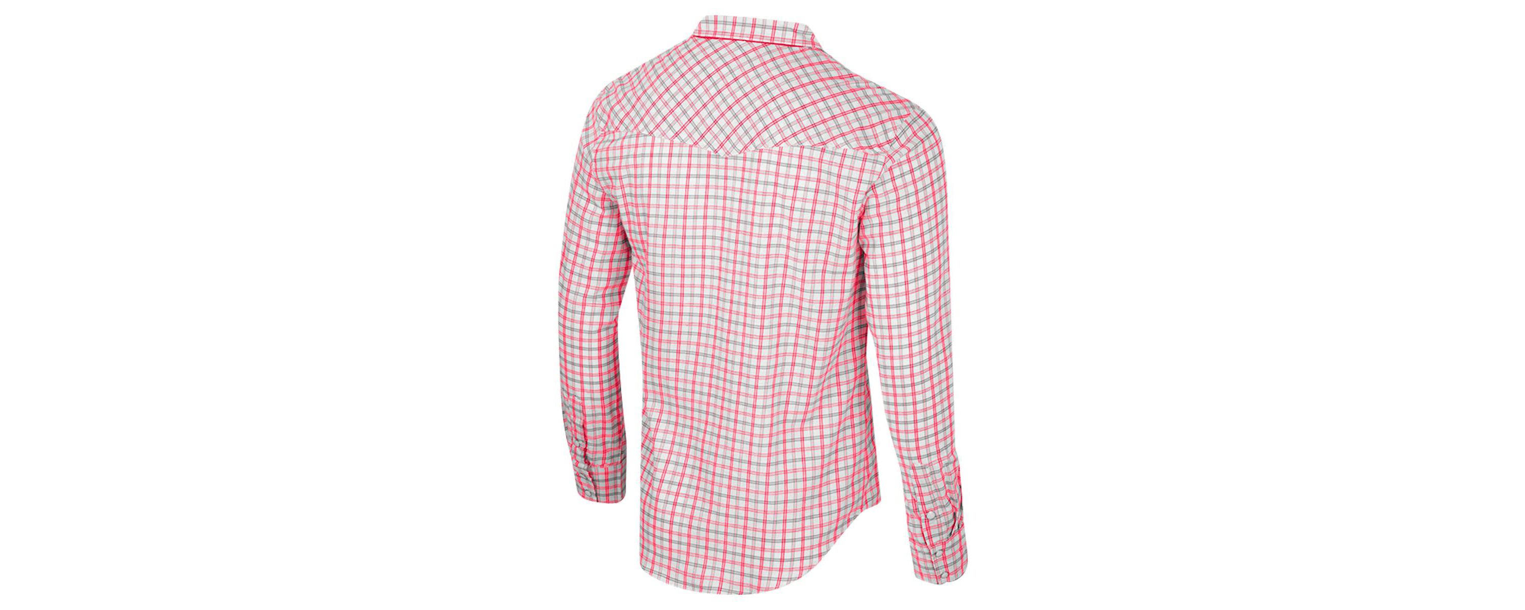 NCAA x Wrangler Oklahoma Sooners Plaid Window Pane Long Sleeve Full-Snap Shirt