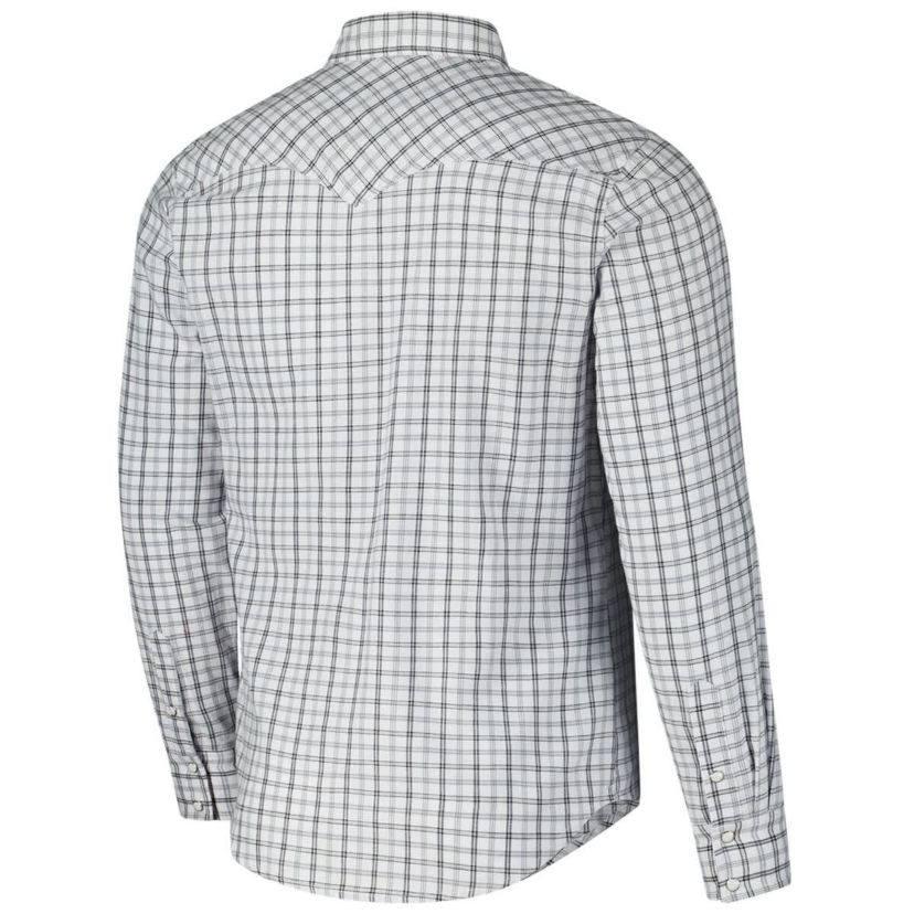 NCAA x Wrangler Tennessee Volunteers Plaid Window Pane Long Sleeve Full-Snap Shirt