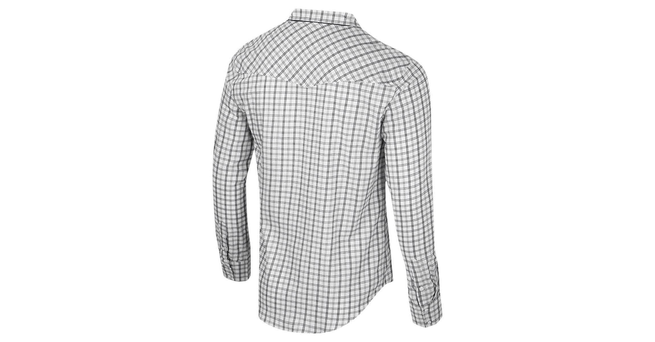 NCAA x Wrangler Virginia Tech Hokies Plaid Window Pane Long Sleeve Full-Snap Shirt