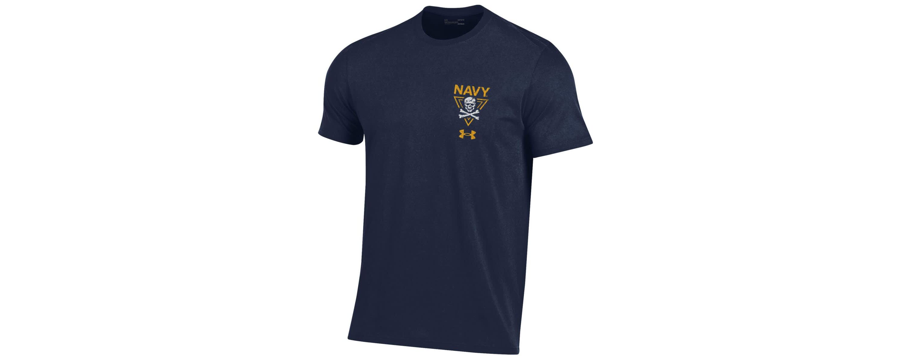 Navy Midshipmen NCAA Under Armour Midshipmen 2024 Rivalry Shield Performance T-Shirt