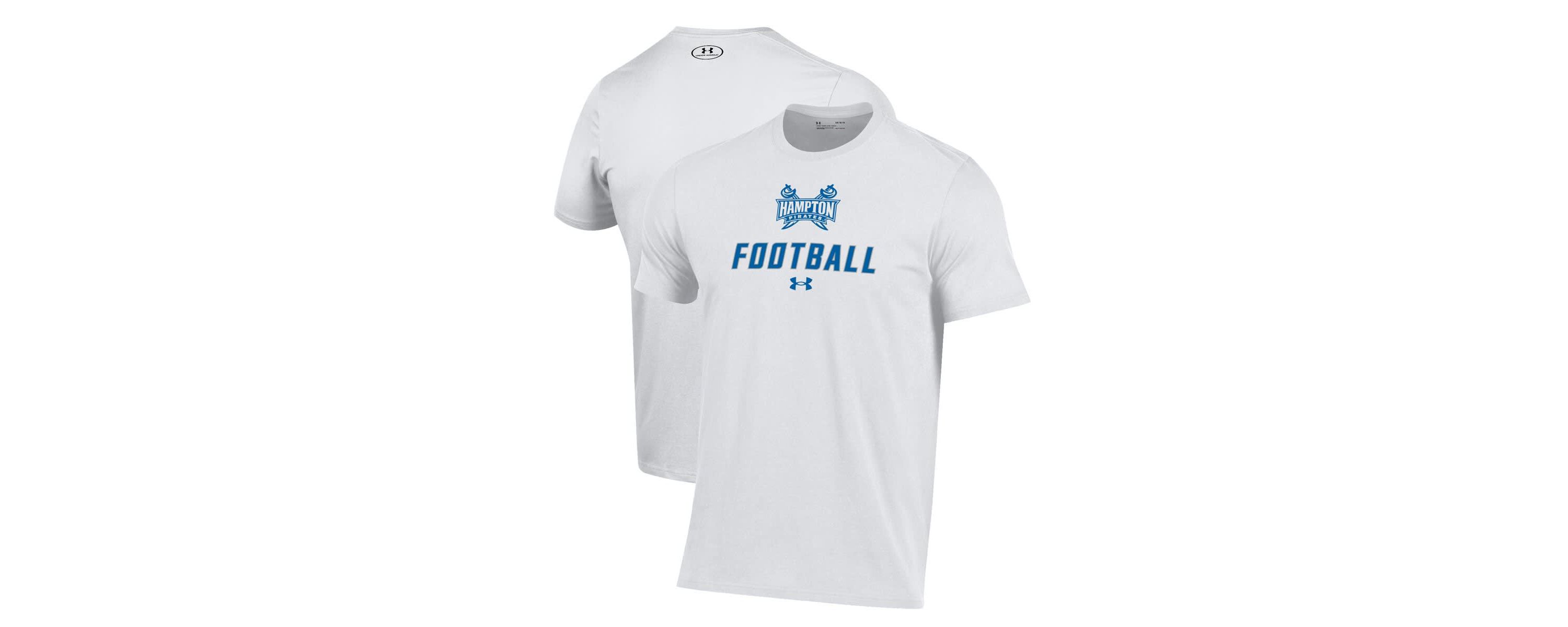 NCAA Under Armour Hampton Pirates Football Performance T-Shirt