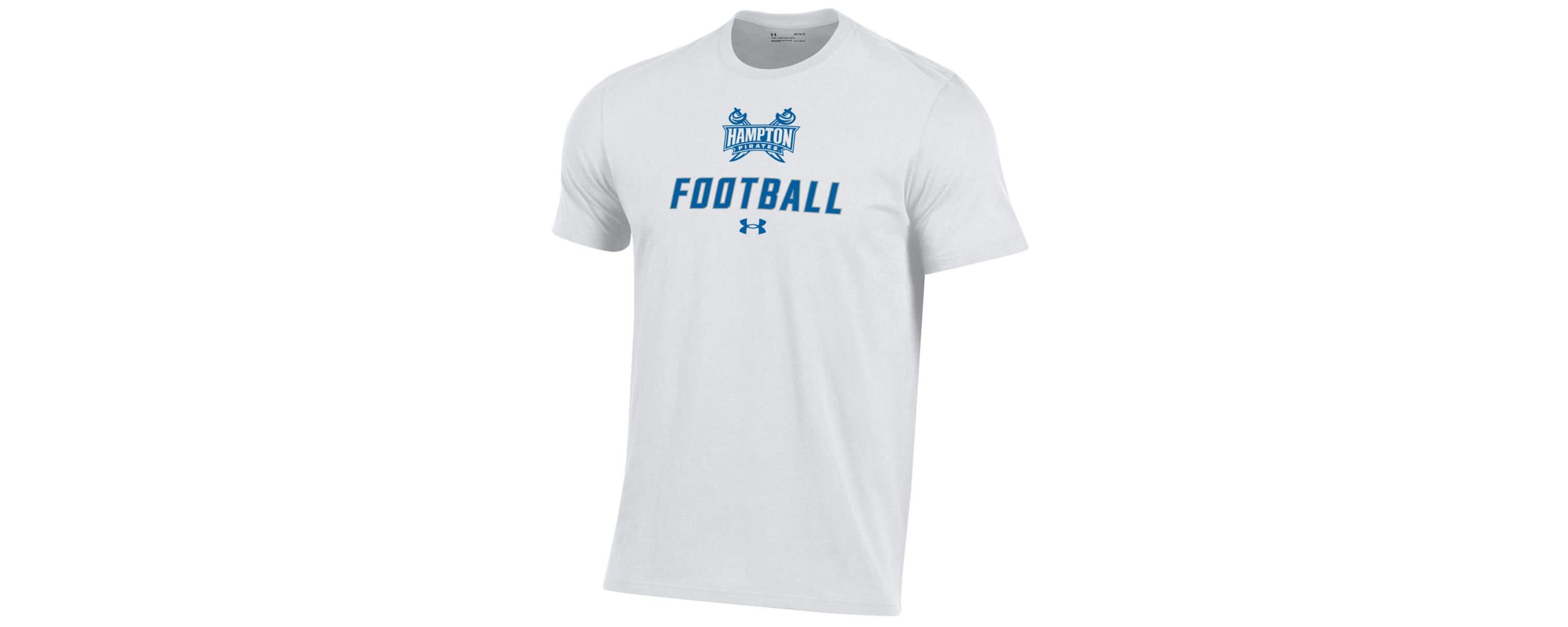 NCAA Under Armour Hampton Pirates Football Performance T-Shirt