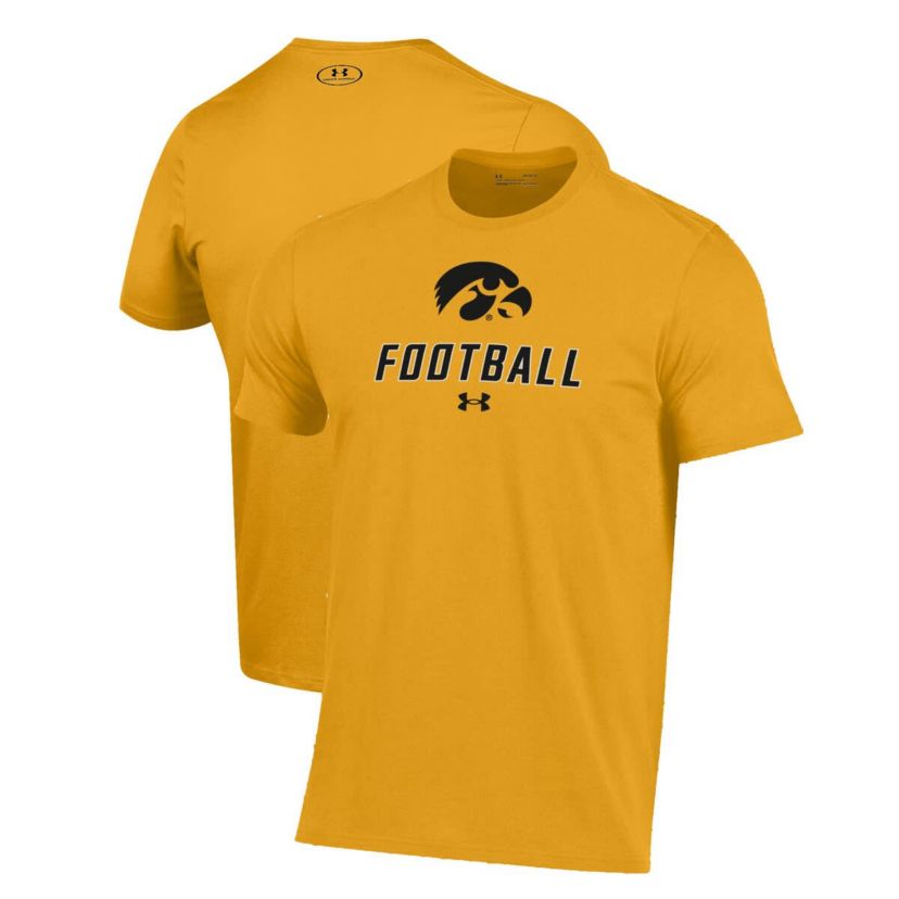 NCAA Under Armour Iowa Hawkeyes Football Performance T-Shirt
