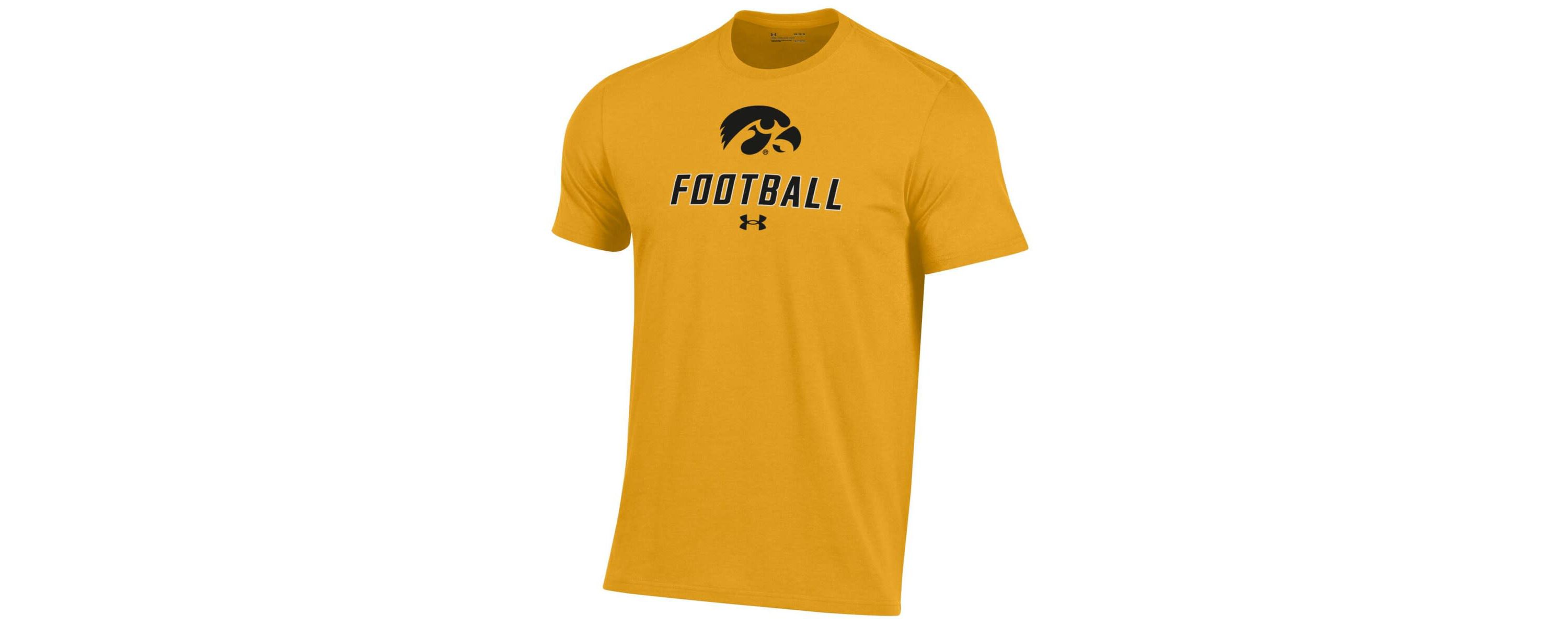 NCAA Under Armour Iowa Hawkeyes Football Performance T-Shirt