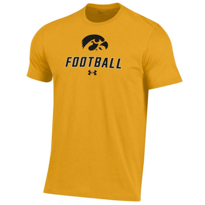 NCAA Under Armour Iowa Hawkeyes Football Performance T-Shirt