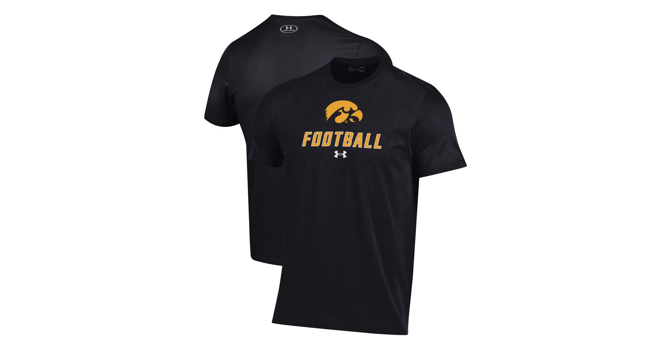 NCAA Under Armour Iowa Hawkeyes Football Performance T-Shirt