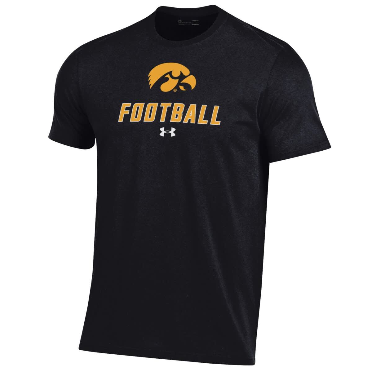 NCAA Under Armour Iowa Hawkeyes Football Performance T-Shirt