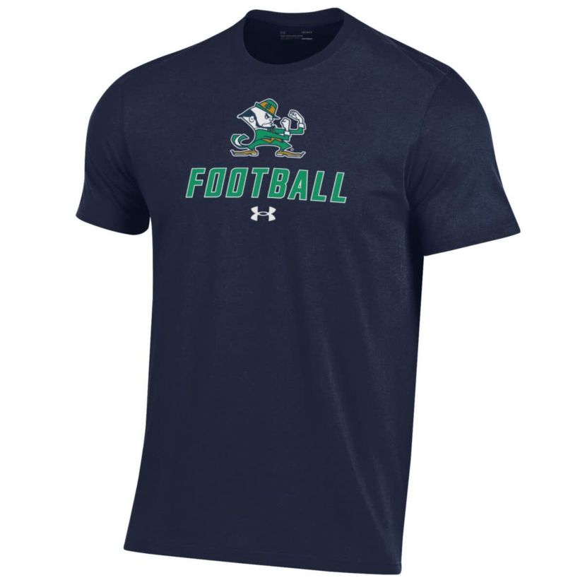 NCAA Under Armour Notre Dame Fighting Irish Football Performance T-Shirt