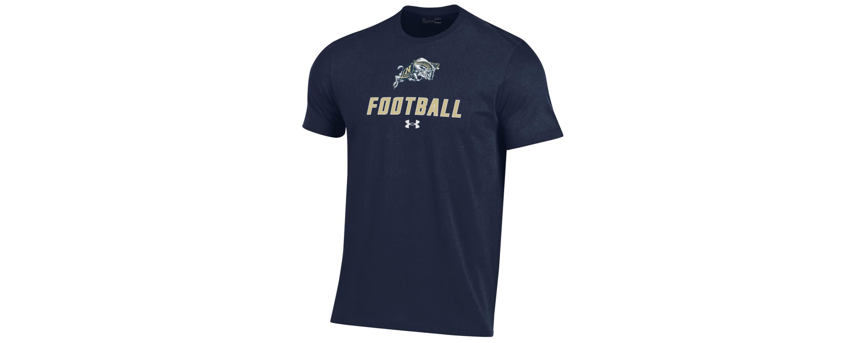 Navy Midshipmen NCAA Under Armour Midshipmen Football Performance T-Shirt