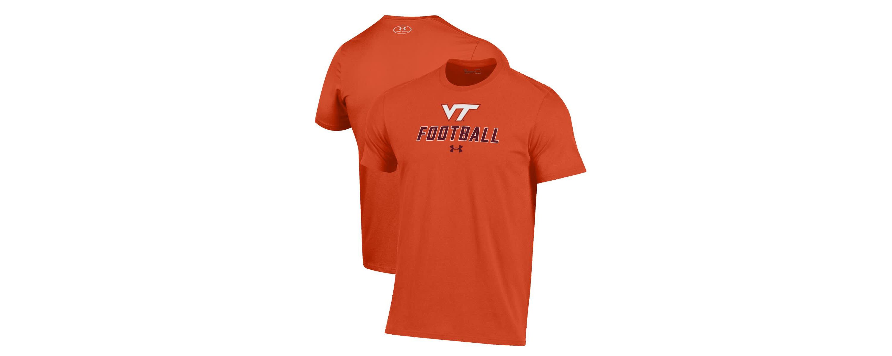 NCAA Under Armour Virginia Tech Hokies Football Performance T-Shirt