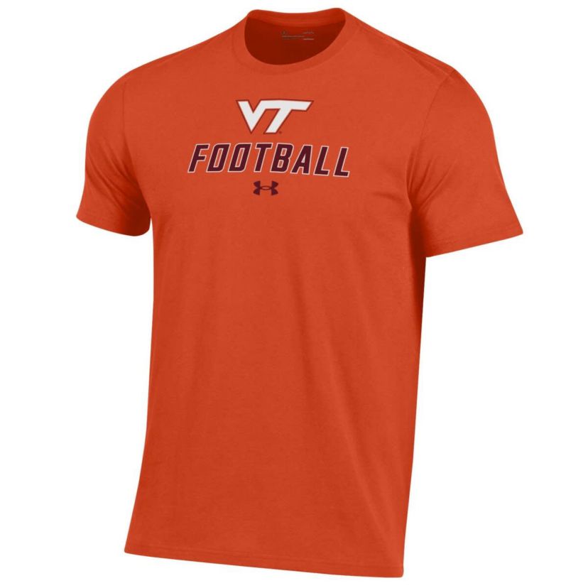NCAA Under Armour Virginia Tech Hokies Football Performance T-Shirt